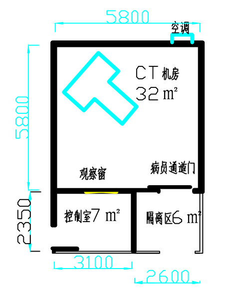 可移動(dòng)式CT防護(hù)機(jī)房 